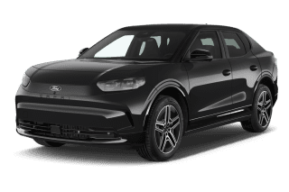 Schräge Frontansicht auf einen Ford Capri Style, freigestellt