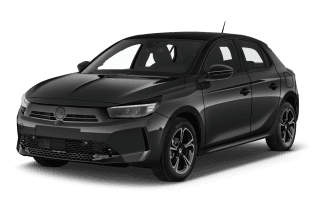 Schräge Frontansicht auf einen Opel Corsa Ultimate, freigestellt