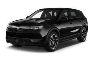 Schräge Frontansicht auf einen Opel Grandland GS, freigestellt