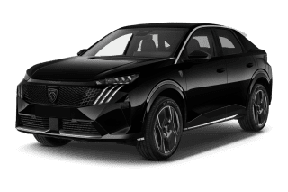 Schräge Frontansicht auf einen Peugeot 3008 GT, freigestellt