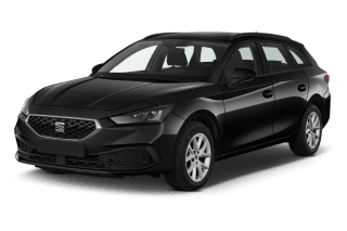 Schräge Frontansicht auf einen SEAT Leon FR, freigestellt