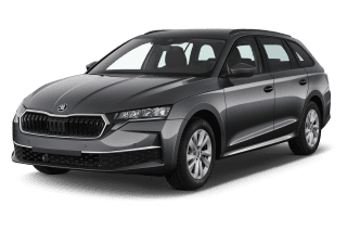 Schräge Frontansicht auf einen Skoda Octavia Balance, freigestellt