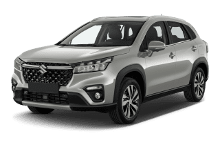 Schräge Frontansicht auf einen Suzuki S-Cross Comfort, freigestellt