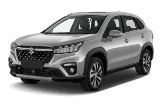 Schräge Frontansicht auf einen Suzuki S-Cross Comfort, freigestellt
