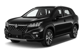 Schräge Frontansicht auf einen Suzuki S-Cross Comfort, freigestellt