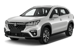 Schräge Frontansicht auf einen Suzuki S-Cross Comfort, freigestellt