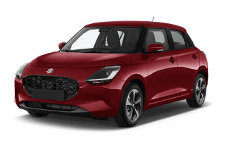 Schräge Frontansicht auf einen Suzuki Swift Comfort, freigestellt