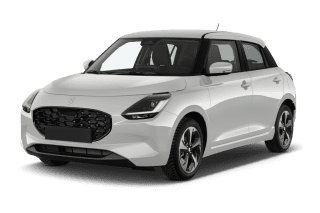 Schräge Frontansicht auf einen Suzuki Swift Comfort, freigestellt