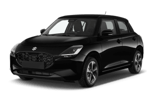 Schräge Frontansicht auf einen Suzuki Swift Comfort, freigestellt