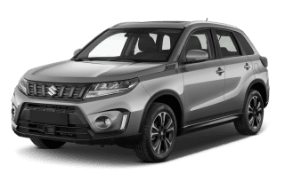 Schräge Frontansicht auf einen Suzuki Vitara Comfort, freigestellt