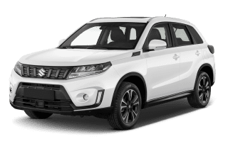 Schräge Frontansicht auf einen Suzuki Vitara Comfort, freigestellt
