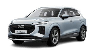 Schräge Frontansicht auf einen Audi Q3 , freigestellt