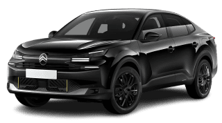 Schräge Frontansicht auf einen Citroën C4 X MAX, freigestellt