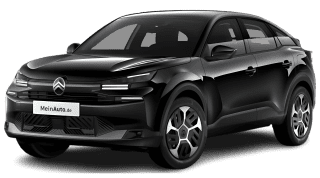 Schräge Frontansicht auf einen Citroën C4 PLUS, freigestellt