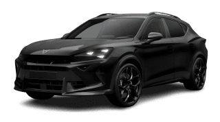 Schräge Frontansicht auf einen CUPRA Formentor VZ5, freigestellt