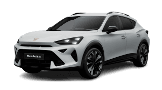 Schräge Frontansicht auf einen CUPRA Formentor VZ, freigestellt