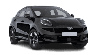 Schräge Frontansicht auf einen Ford Puma Gen-E , freigestellt