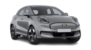 Schräge Frontansicht auf einen Ford Puma Gen-E , freigestellt