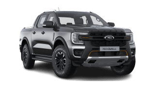 Schräge Frontansicht auf einen Ford Ranger Wildtrak X, freigestellt