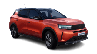 Schräge Frontansicht auf einen Opel Frontera GS, freigestellt