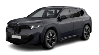 Schräge Frontansicht auf einen BMW iX3 , freigestellt