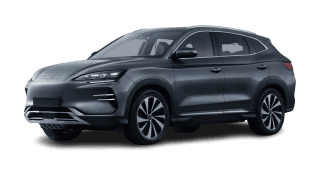 Schräge Frontansicht auf einen BYD Seal U Comfort, freigestellt