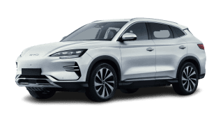 Schräge Frontansicht auf einen BYD Seal U Comfort, freigestellt