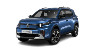 Schräge Frontansicht auf einen Citroën C3 Aircross MAX, freigestellt