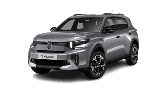 Schräge Frontansicht auf einen Citroën C3 Aircross MAX, freigestellt