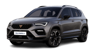 Schräge Frontansicht auf einen CUPRA Ateca VZ, freigestellt