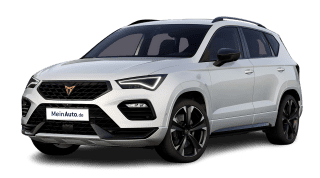Schräge Frontansicht auf einen CUPRA Ateca VZ, freigestellt