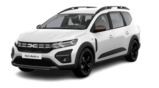 Schräge Frontansicht auf einen Dacia Jogger Extreme, freigestellt
