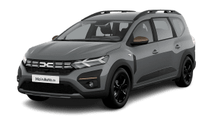 Schräge Frontansicht auf einen Dacia Jogger Extreme, freigestellt