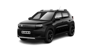 Schräge Frontansicht auf einen Fiat Grande Panda Icon, freigestellt