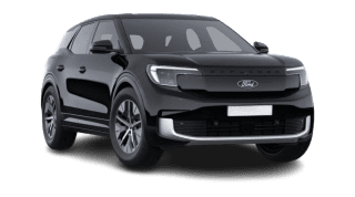 Schräge Frontansicht auf einen Ford Explorer Select, freigestellt