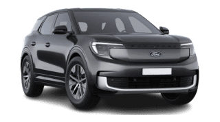 Schräge Frontansicht auf einen Ford Explorer Select, freigestellt