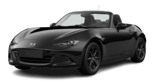 Schräge Frontansicht auf einen Mazda MX-5 Prime-Line, freigestellt