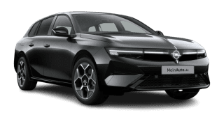 Schräge Frontansicht auf einen Opel Astra GS, freigestellt