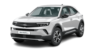 Schräge Frontansicht auf einen Opel Mokka Edition, freigestellt