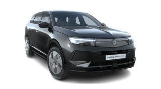Schräge Frontansicht auf einen Opel Grandland Edition, freigestellt