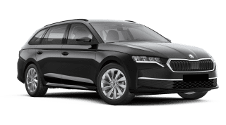 Schräge Frontansicht auf einen Skoda Octavia Selection, freigestellt