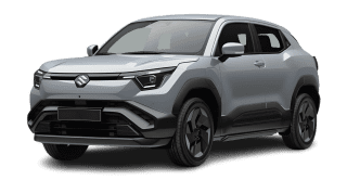 Schräge Frontansicht auf einen Suzuki e Vitara Comfort, freigestellt