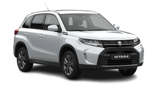 Schräge Frontansicht auf einen Suzuki Vitara Comfort, freigestellt