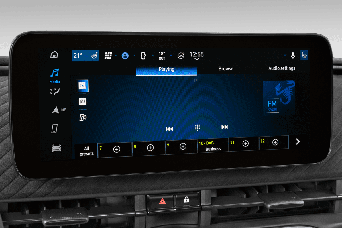 Audiosystem eines Abarth 500e