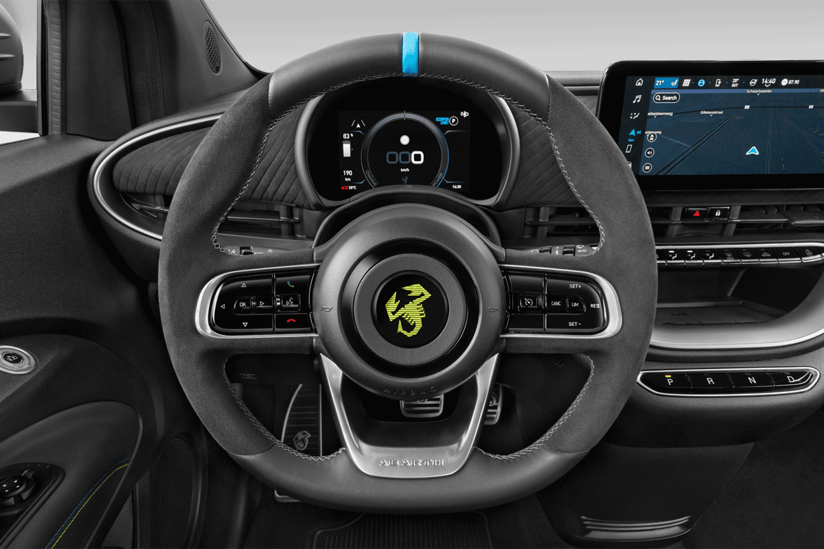 Lenkrad eines Abarth 500e