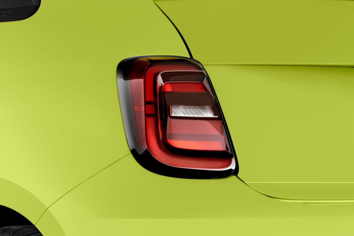 Heckleuchten eines Abarth 500e