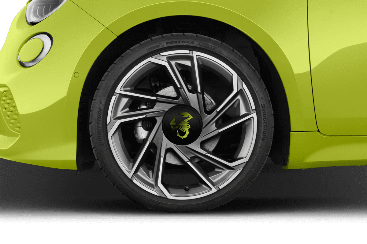 Radkappe oder Felge eines Abarth 500e