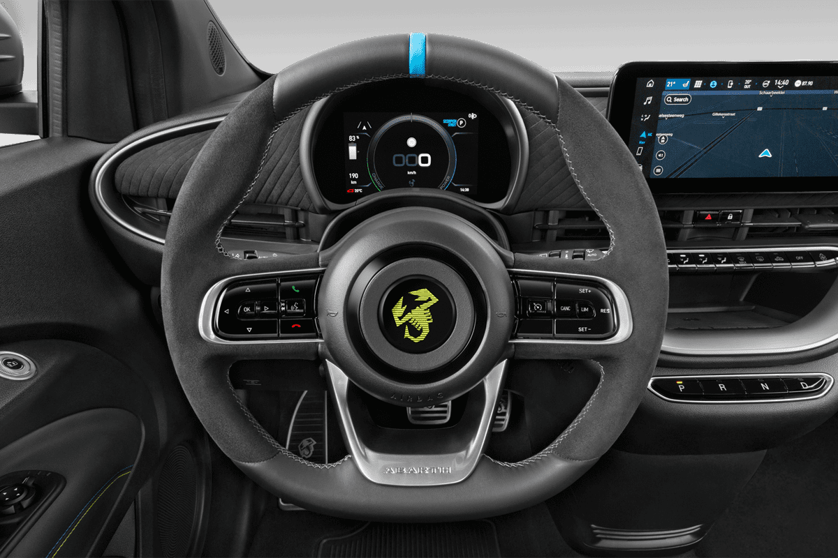 Lenkrad eines Abarth 500e