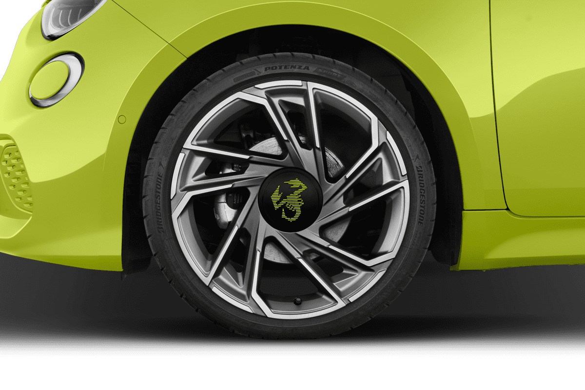 Radkappe oder Felge eines Abarth 500e