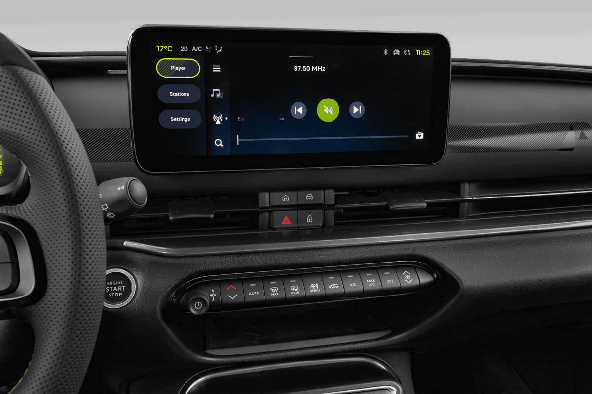 Audiosystem eines Abarth 600e 